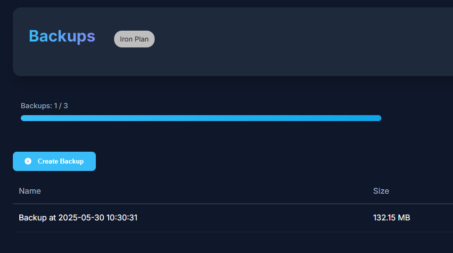 Backup System